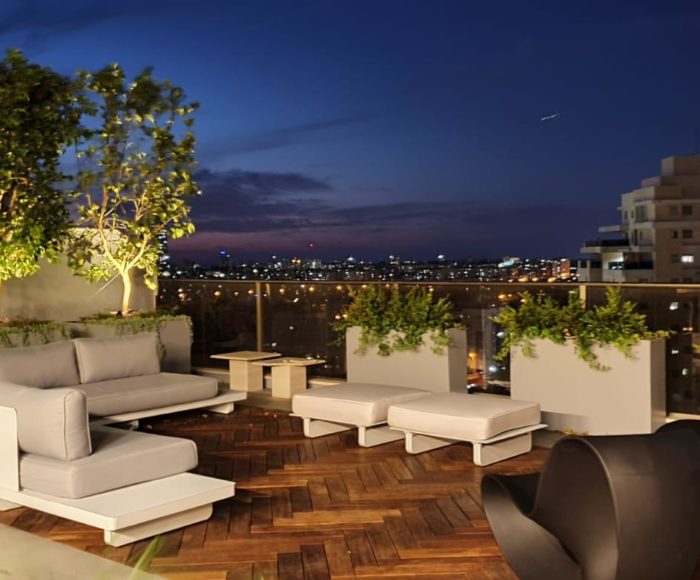 Proyecto Exterpark Ipe Espiga en terraza de Israel
