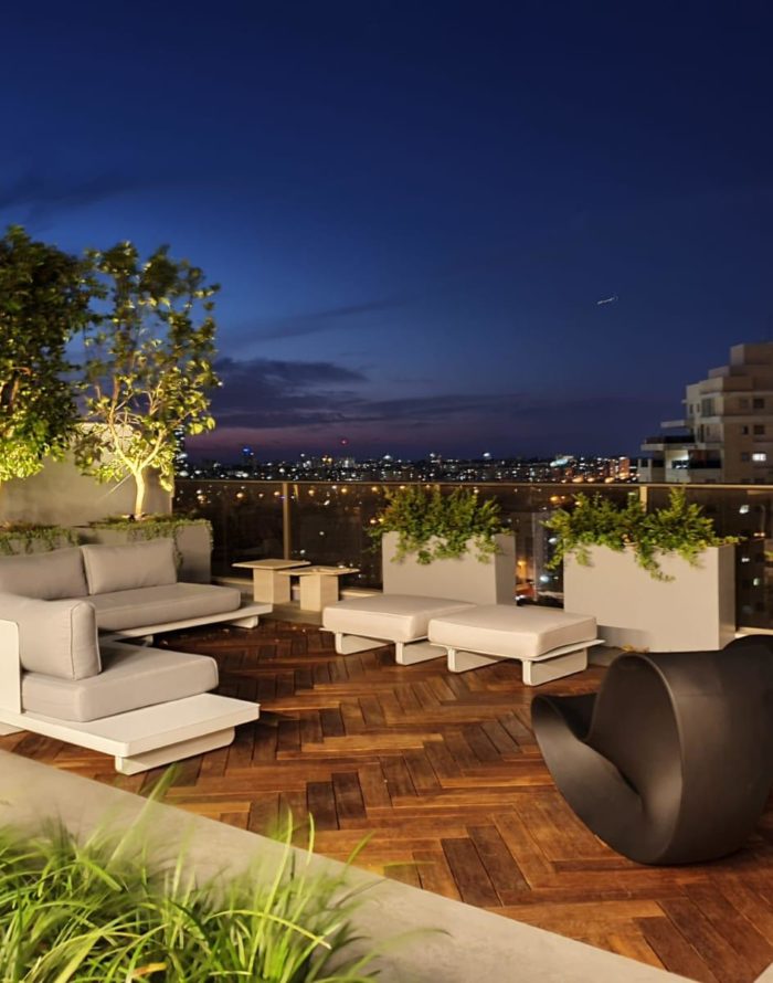 Proyecto Exterpark Ipe Espiga en terraza de Israel