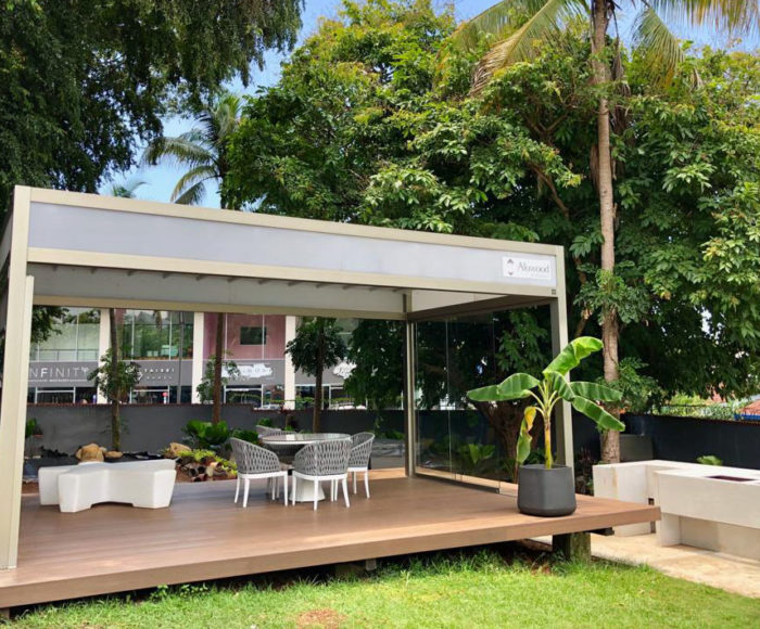 Proyecto Exterpark Cube Teka en Aluwood Panama