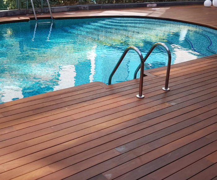 Proyecto Exterpark Madera Ipe en Madrid