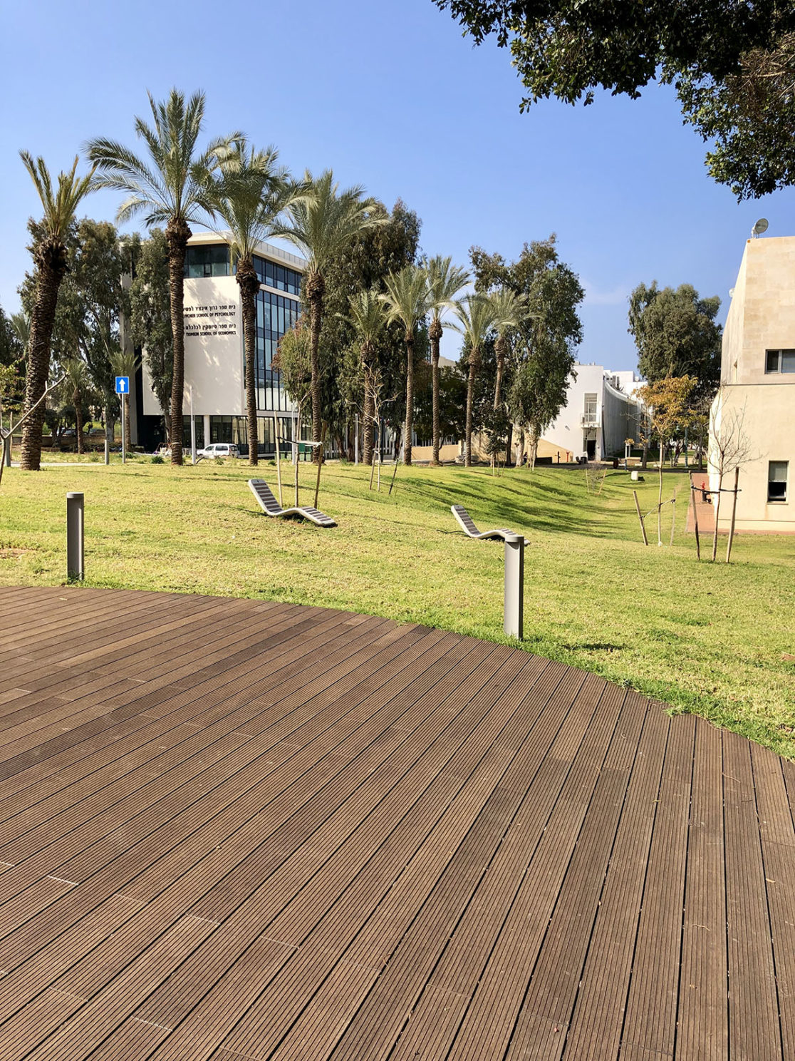 Proyecto Exterpark Bambú natural en Tel Aviv